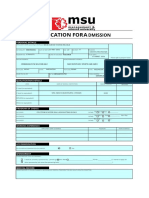 Application for Admission to Polytechnik Negeri Bali