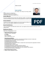 Online CV for Mid-Level Sales Job