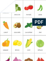 Fruit Veggie Flashcards
