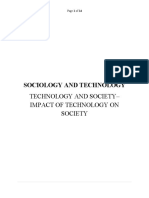 Sociology and Technology