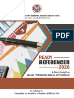 ICAI Ready Referencer 2020
