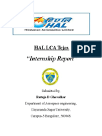 HAL LCA Tejas Internship Report