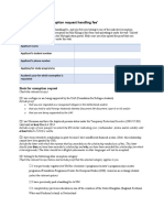 Exemption Request Form Handling Fee (December 2022)