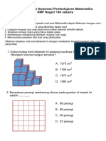 Numerasi Matematika Selasa 24 Januari 2023