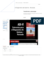 ADI-R. Entrevista para El Diagnostico de Autismo - Revisada - PDF Descargar Libre