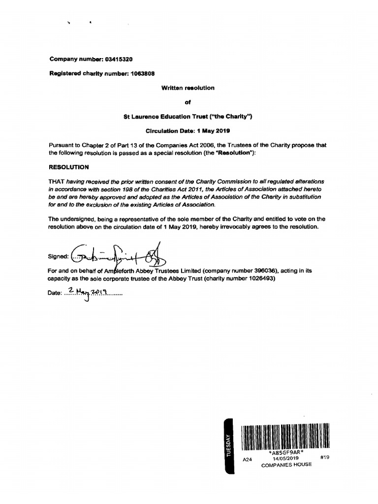 Companies House Document PDF