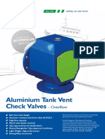 CMO Aluminium Tank Vent Check Valve With Overflow Pipe