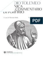 Claudio Tolomeo, Armonica Con Il Commentario Di Porfirio