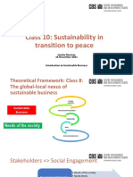 Class 10-Sustainability in Transition To Peace