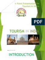 Power Point Presentation On Tourism in INDIA