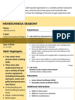 Resume Without Education