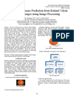 A Survey On Disease Prediction From Retinal Colour Fundus Images Using Image Processing