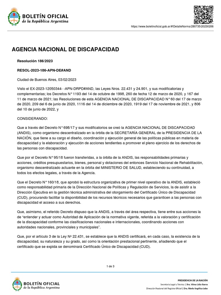 Certificado de Discapacidad | PDF | Invalidez | Gobierno