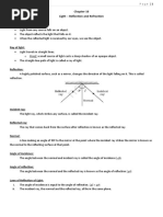 Light - Reflection and Refraction