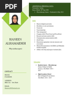 DHP CV Template. | PDF