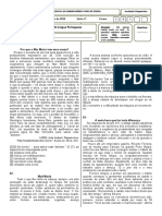 Avaliação diagnóstica de Língua Portuguesa