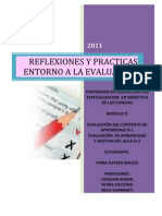 Reflexiones y Prcaticas Entorno a La Evaluacion Modulo d