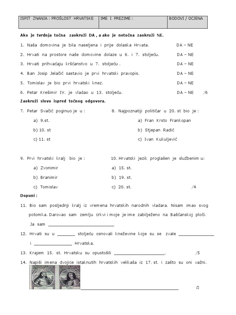 Prošlost Hrvatske - 1 | PDF