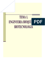 Tema 1 Enginyeria Bioquímica I Biotecnologia