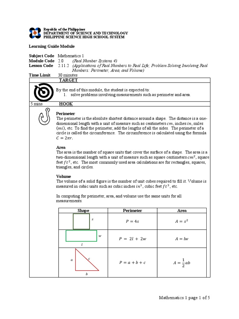 SLG 2 11 2 Applications Of Real Numbers To Real Life Problem Solving