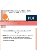 Forum Kesehatan Desa (FKD) Ukp