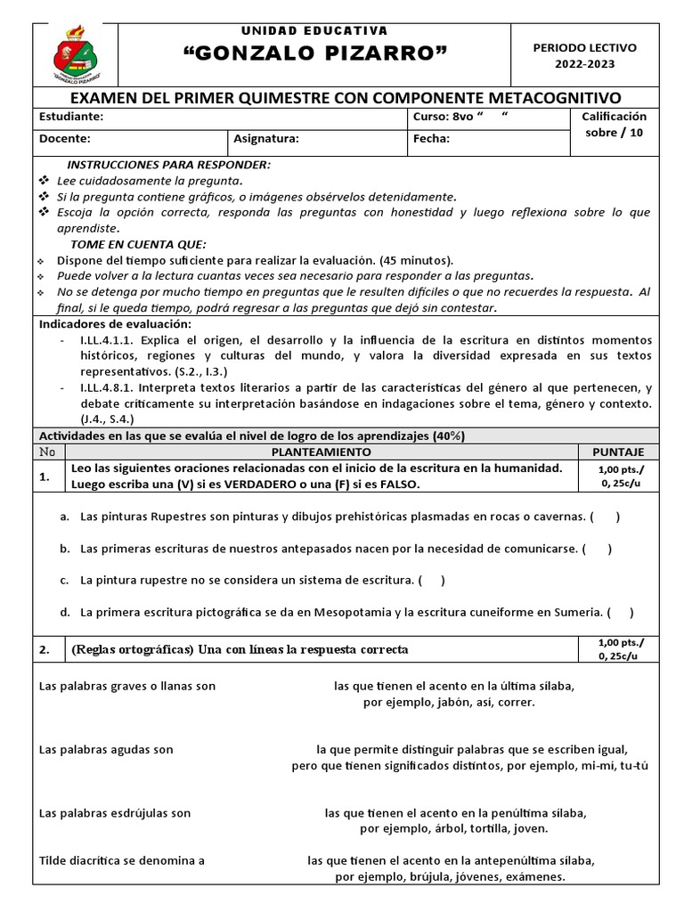 examen-quimestral-octavo-pdf