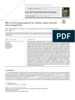 Effect of Processing Parameters On Cellulose Content Extracted From Pineapple Leaf