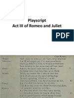 Playscript Romeo and Juliet