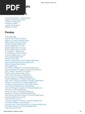 Python Tutorials - Data to Fish