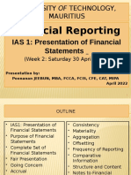 IAS 1 Financial Statements Presentation Overview