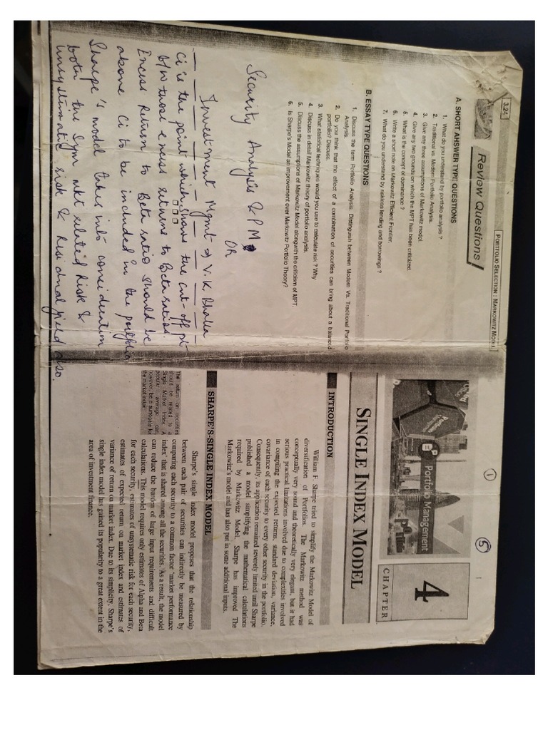 Ch 5 sharpe s single index model pdf