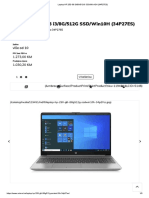 Laptop HP 250 G8 I3 - 8G - 512G SSD - Win10H (34P27ES)
