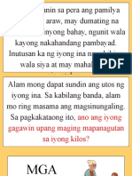 Mga Kilos Na Dapat Panagutan