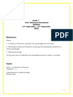 First Informed Assessment Syllabus GR 7 Sept 2022