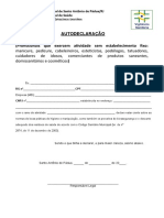 Autodeclaração - Profissionais Porta A Porta