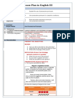 Lesson Plan on Possessive Pronouns