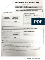 Benefício fiscal de ICMS