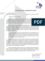 19 - Mensaje Del Celam Ante Crisis Ecuador