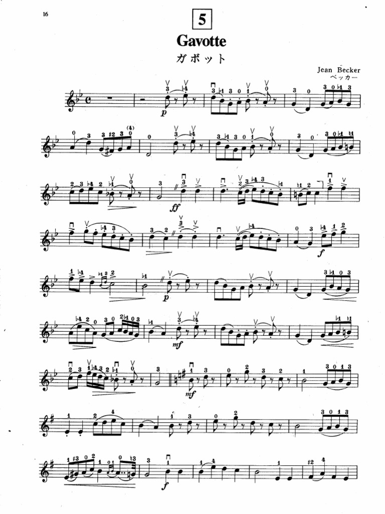 Gavotte J Becker (Suzuki 3 No. 5) PDF