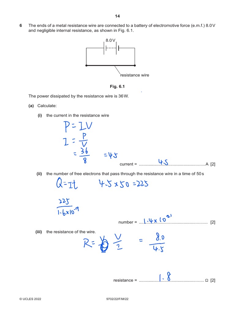 Worksheet Physics PDF Voltage Electrical Resistance And Conductance