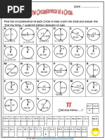 Circumferece of A Circle WS