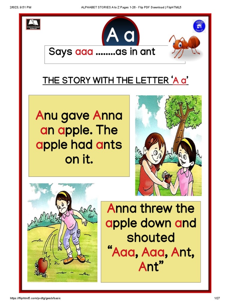 ALPHABET STORIES A To Z Pages 1-26 - Flip PDF Download