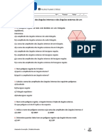 Ângulos internos e externos de polígonos regulares