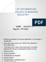 Role of It in Banking Sachith A FIP12023