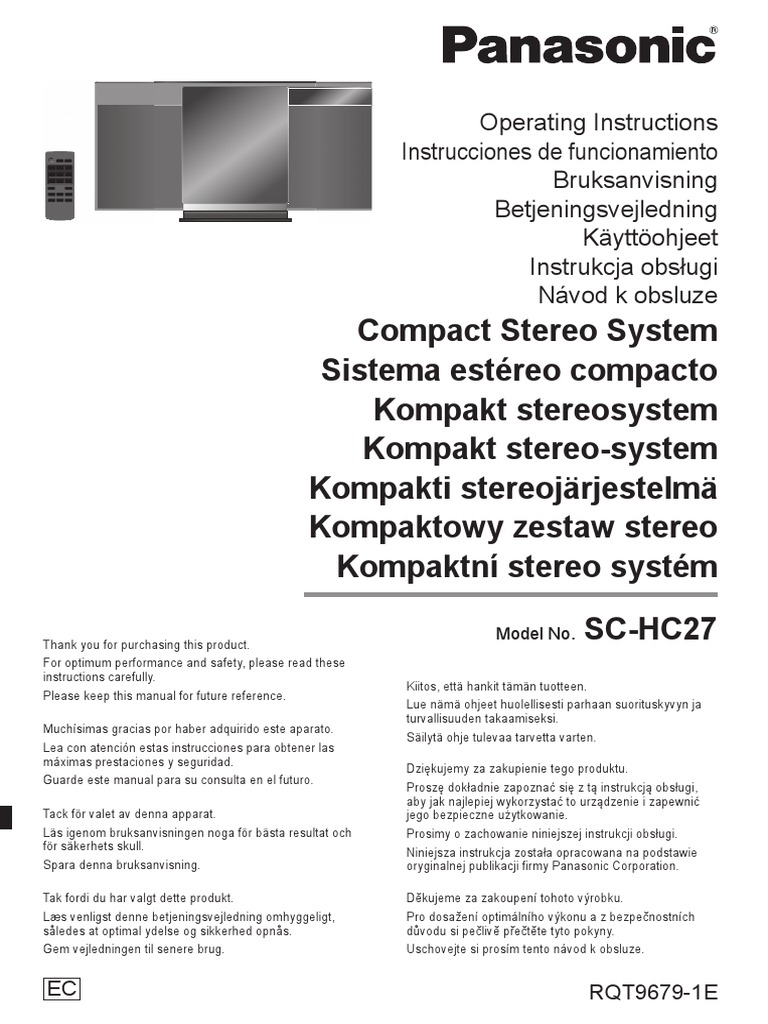 Panasonic SC-HC27 Stereo-Set | PDF