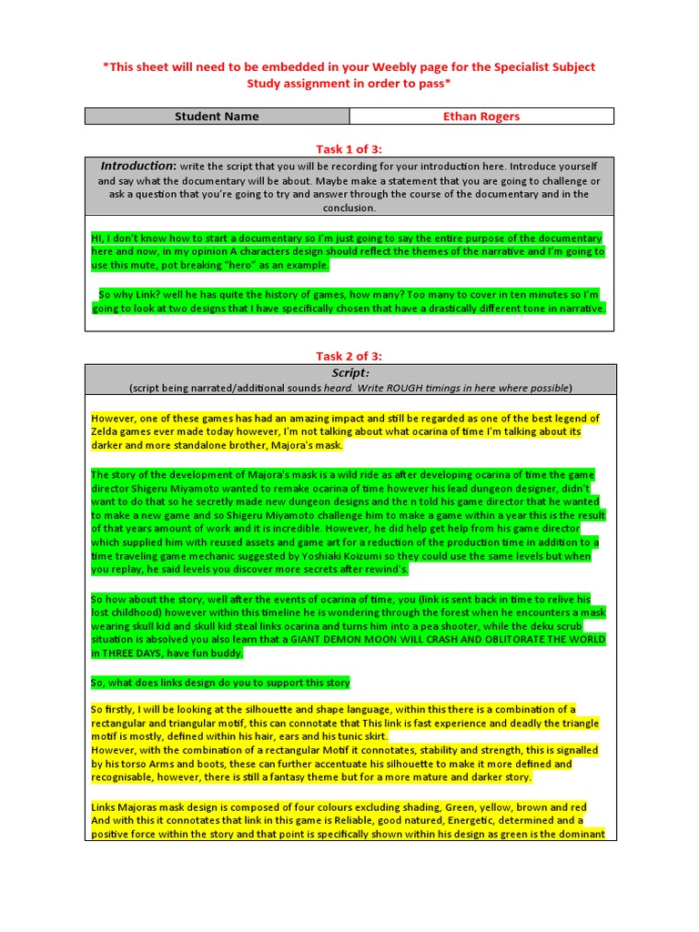 Game Design Analysis for Students | PDF | The Legend Of Zelda | Nintendo