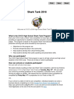2018 High School Shark Tank Information and Application
