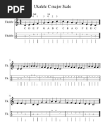 Ukulele C Major Scale