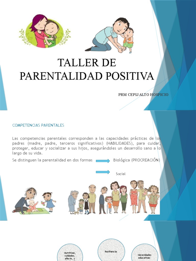 Taller De Parentalidad Positiva Pdf Teoría De Apego Las Emociones