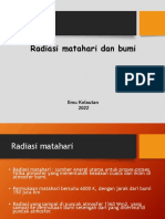 Radiasi Matahari Dan Bumi - 2022